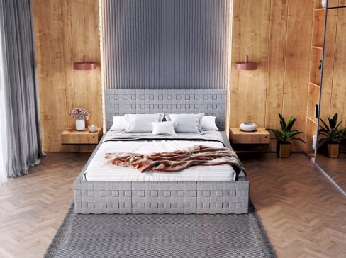  Manželská čalouněná postel Fdm Nevada Trinity šíře 193 cm