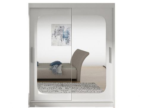 Šatní skříň Westa XII šíře 150 cm s velkým zrcadlem a posuvnými dveřmi