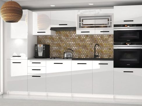 Kuchyňská linka Syntka 2 Lesk šíře 300 cm pro vestavné spotřebiče
