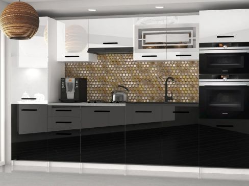 Kuchyňská linka Syntka 2 Lesk šíře 300 cm pro vestavné spotřebiče