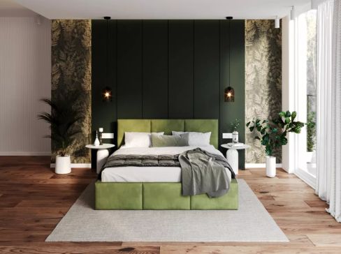 Čalouněná postel Fdm Fresia Paris šíře 133 cm
