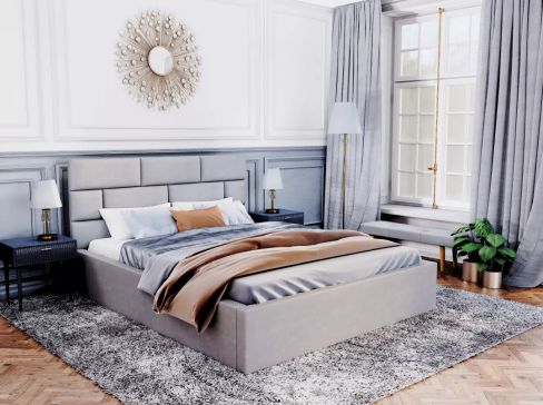 Manželská čalouněná postel Fdm Pasadena Trinity šíře 193 cm