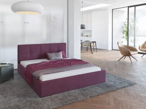 Manželská čalouněná postel Fdm Rino Paris šíře 173 cm