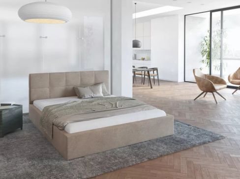 Manželská čalouněná postel Fdm Rino Paris šíře 173 cm