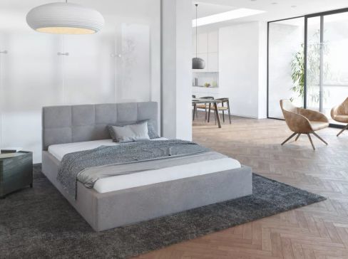 Manželská čalouněná postel Fdm Rino Paris šíře 153 cm