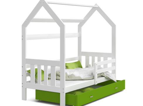 Dětská postel Fdm Domek 2 hloubky 164 cm