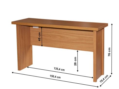 Psací stůl K Oscar T01 šíře 150 cm - třešeň americká