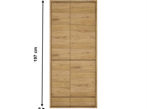 Kombinovaná skříň K Sheldon Typ 20 šíře 86 cm - dub shetland