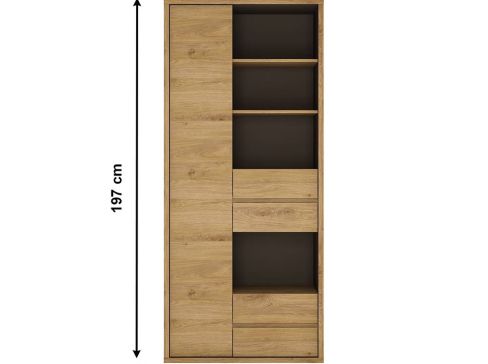 Regál K Sheldon Typ 12 šíře 86 cm - dub