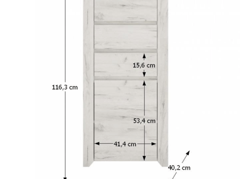 Komoda K Angel Typ 35 šíře 56 cm - bílá