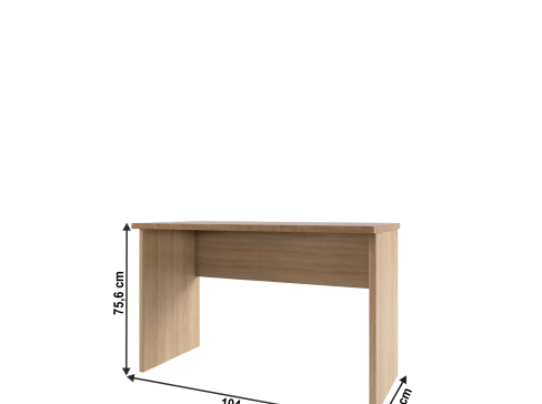 Psací stůl K Diaz šíře 104 cm - dub madura / wellington