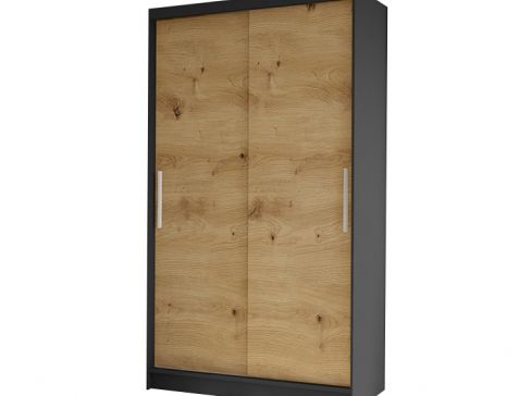 Šatní skříň Costa I šíře 100 cm s posuvnými dveřmi, bez zrcadla