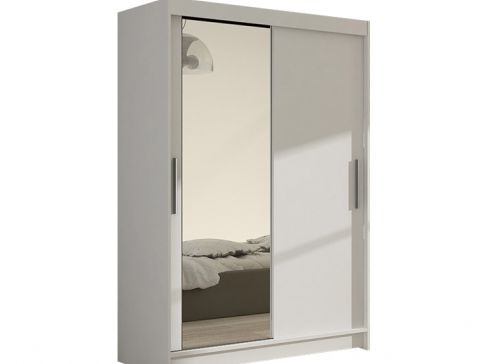 Šatní skříň Miami VI šíře 120 cm se zrcadlem a posuvnými dveřmi