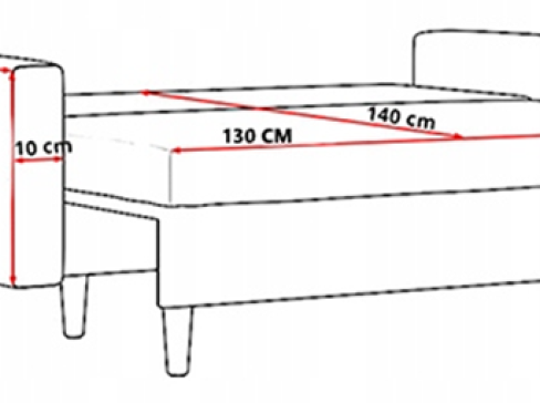 Malá rozkládací pohovka Bellis šíře 150 cm