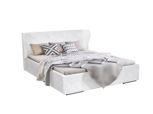 Čalouněná postel Orlando - Soft 17 bílý