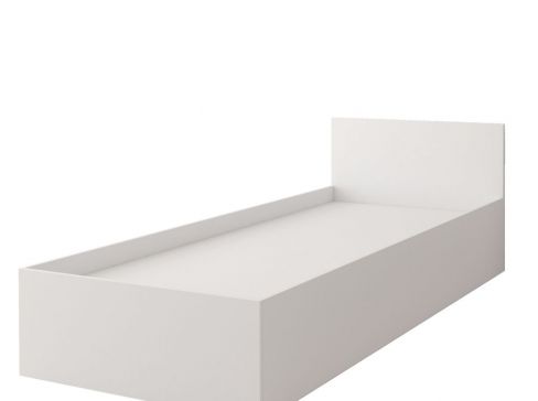 Bílá postel Smyk bez matrace