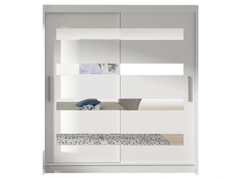 Šatní skříň Westa XIII šíře 150 cm s posuvnými dveřmi a zrcadly