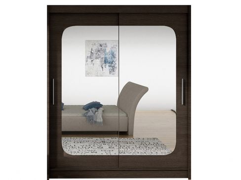 Šatní skříň Westa XII šíře 150 cm s velkým zrcadlem a posuvnými dveřmi