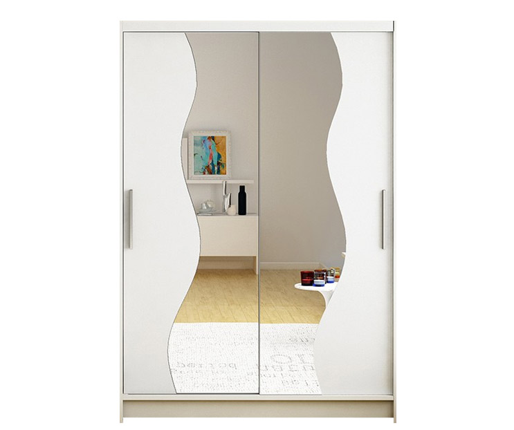 Šatní skříň Miami S šíře 120 cm s dvojitým zrcadlem a posuvnými dveřmi